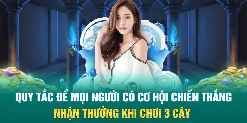 Quy tắc để mọi người có cơ hội chiến thắng, nhận thưởng khi chơi 3 cây